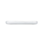 Plain Wedding Band with Milgrain 14K White Gold