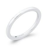 Plain Wedding Band in 14K White Gold