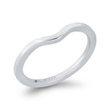 Plain Wedding Band in 14K White Gold