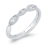 Diamond Wedding Band in 18K White Gold