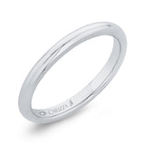Plain Wedding Band in 18K White Gold