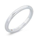 Plain Wedding Band in 14K White Gold
