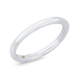 Plain Wedding Band in 14K White Gold