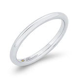 Plain Wedding Band in 14K White Gold