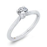 Diamond Solitaire Engagement Ring in 14K White Gold