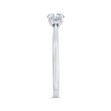 Diamond Solitaire Engagement Ring in 14K White Gold