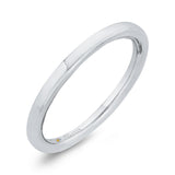 Plain Wedding Band in 14K White Gold