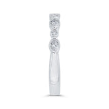 Diamond Wedding Band in 14K White Gold