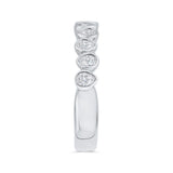 Diamond Wedding Band in 14K White Gold