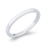 Plain Wedding Band in 14K White Gold