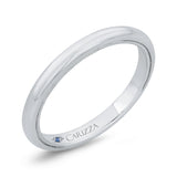 Plain Wedding Band in 14K White Gold