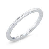 Plain Wedding Band in 14K White Gold