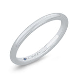 Plain Wedding Band in 14K White Gold