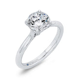 Diamond Engagement Ring in 14K White Gold (Semi-Mount)