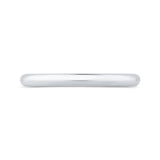 Plain Wedding Band in 14K White Gold
