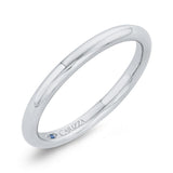 Plain Wedding Band in 14K White Gold