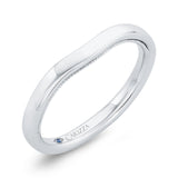 Plain Wedding Band in 14K White Gold
