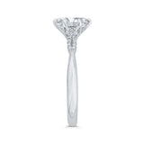 Oval Cut Diamond Engagement Ring in 14K White Gold (Semi-Mount)