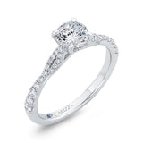 Diamond Engagement Ring in 14K White Gold (Semi-Mount)