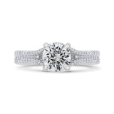 Split Shank Diamond Split Shank Engagement Ring in 14K White Gold (Semi-Mount)
