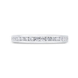 Channel Set Diamond Wedding Band in 14K White Gold