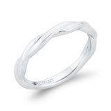 Plain Wedding Band in 14K White Gold