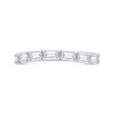 Diamond Wedding Band in 14K White Gold