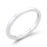 Plain Wedding Band in 14K White Gold