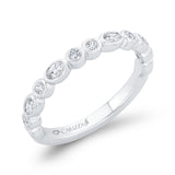 Diamond Wedding Band in 14K White Gold