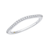 Round Diamond Half-Eternity Wedding Band In 14K White Gold