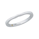 14K White Gold Plain Wedding Band