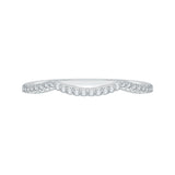 14K White Gold Round Diamond Wedding Band