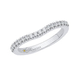 Round Diamond Wedding Band in 14K White Gold