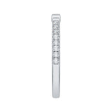Round Diamond Wedding Band in 14K White Gold