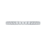Round Diamond Wedding Band in 14K White Gold