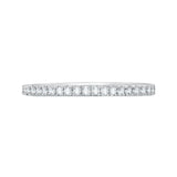 Round Diamond Half-Eternity Wedding Band in 14K Two Tone Gold