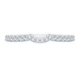Round Diamond Wedding Band in 14K White Gold