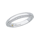 Round Diamond Wedding Band in 14K White Gold
