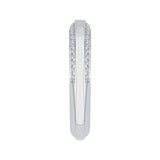 Round Diamond Wedding Band in 14K White Gold