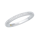 Plain Wedding Band in 14K White Gold