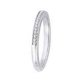 Plain Wedding Band in 14K White Gold