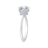 Round Diamond Engagement Ring in 14K White Gold (Semi-Mount)