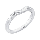 Plain Wedding Band in 14K White Gold