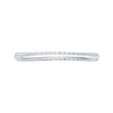 Plain Wedding Band in 14K White Gold