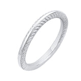 Plain Wedding Band in 14K White Gold