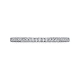 Round Diamond Half-Eternity Wedding Band in 14K White Gold