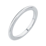 Plain Wedding Band in 14K White Gold