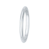 Plain Wedding Band in 14K White Gold