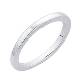 Plain Wedding Band in 14K White Gold