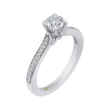 Diamond Engagement Ring in 14K White Gold